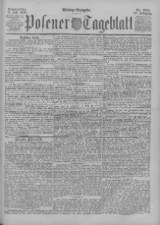 Posener Tageblatt 1899.07.13 Jg.38 Nr324