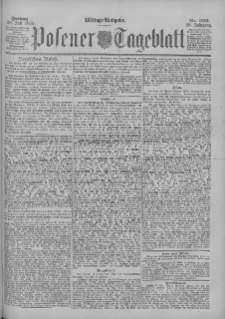 Posener Tageblatt 1899.07.28 Jg.38 Nr350