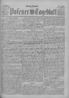 Posener Tageblatt 1899.07.28 Jg.38 Nr350