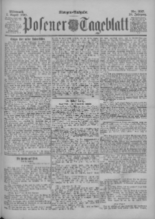 Posener Tageblatt 1899.08.01 Jg.38 Nr357