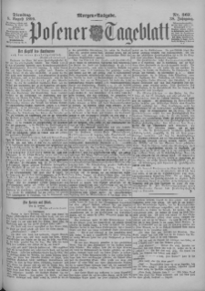 Posener Tageblatt 1899.08.08 Jg.38 Nr367