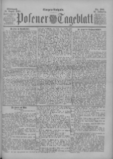 Posener Tageblatt 1899.08.16 Jg.38 Nr381