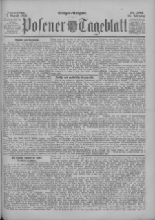 Posener Tageblatt 1899.08.17 Jg.38 Nr383