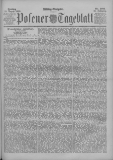 Posener Tageblatt 1899.08.18 Jg.38 Nr386