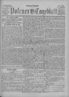 Posener Tageblatt 1899.08.19 Jg.38 Nr387