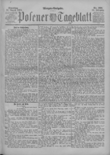 Posener Tageblatt 1899.08.22 Jg.38 Nr391