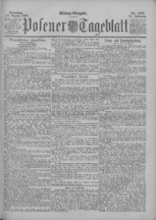 Posener Tageblatt 1899.08.22 Jg.38 Nr392