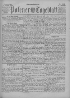 Posener Tageblatt 1899.08.24 Jg.38 Nr395
