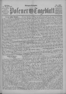 Posener Tageblatt 1899.08.25 Jg.38 Nr397