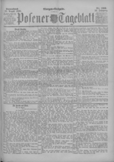 Posener Tageblatt 1899.08.26 Jg.38 Nr399