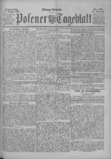 Posener Tageblatt 1899.08.31 Jg.38 Nr408