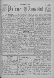 Posener Tageblatt 1899.09.03 Jg.38 Nr413