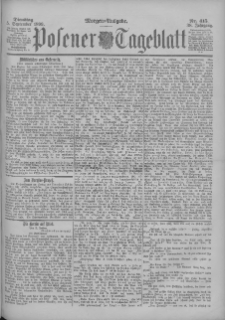 Posener Tageblatt 1899.09.05 Jg.38 Nr415