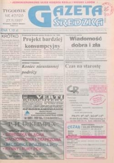 Gazeta Średzka 1997.11.27 Nr47(128)