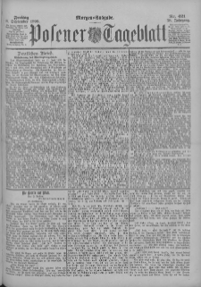 Posener Tageblatt 1899.09.08 Jg.38 Nr421