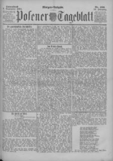 Posener Tageblatt 1899.09.09 Jg.38 Nr423