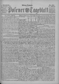 Posener Tageblatt 1899.09.09 Jg.38 Nr424