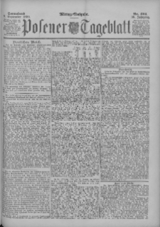 Posener Tageblatt 1899.09.09 Jg.38 Nr424
