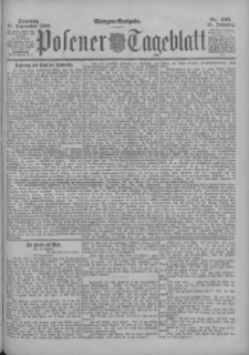 Posener Tageblatt 1899.09.10 Jg.38 Nr425