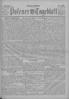 Posener Tageblatt 1899.09.13 Jg.38 Nr430