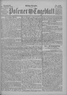 Posener Tageblatt 1899.09.23 Jg.38 Nr449