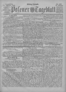 Posener Tageblatt 1899.09.28 Jg.38 Nr457