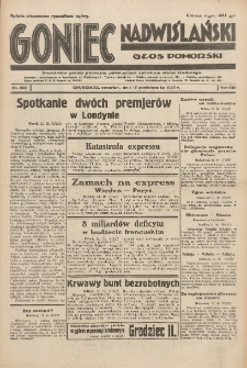 Goniec Nadwiślański: Głos Pomorski: Niezależne pismo poranne, poświęcone sprawom stanu średniego 1932.10.13