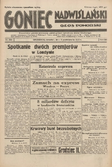 Goniec Nadwiślański: Głos Pomorski: Niezależne pismo poranne, poświęcone sprawom stanu średniego 1932.10.13