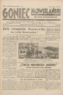 Goniec Nadwiślański: Głos Pomorski: Niezależne pismo poranne, poświęcone sprawom stanu średniego 1932.11.16 R.8 Nr264