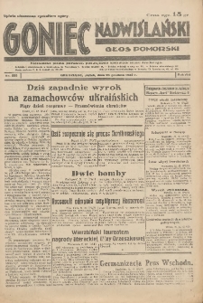 Goniec Nadwiślański: Głos Pomorski: Niezależne pismo poranne, poświęcone sprawom stanu średniego 1932.12.23 R.8 Nr295