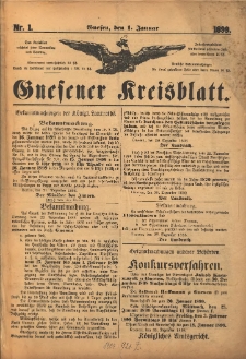Gnesener Kreisblatt. 1899.01.01 Nr1