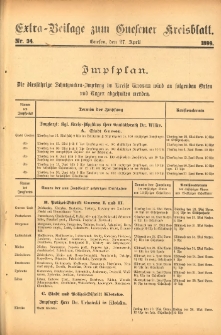 Extra-Beilage zum Gnesener Kreisblatt. 1899.04.27 Nr34