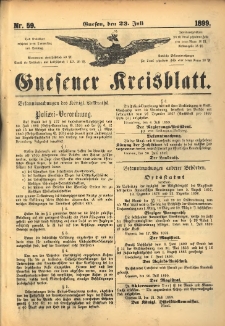 Gnesener Kreisblatt. 1899.07.23 Nr59