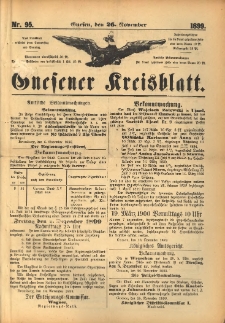 Gnesener Kreisblatt. 1899.11.26 Nr95