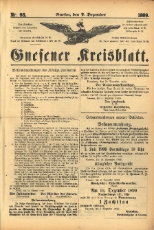 Gnesener Kreisblatt. 1899.12.07 Nr98