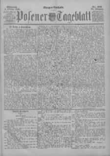 Posener Tageblatt 1899.10.04 Jg.38 Nr466