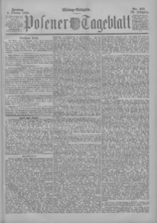 Posener Tageblatt 1899.10.06 Jg.38 Nr471