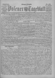 Posener Tageblatt 1899.10.07 Jg.38 Nr472
