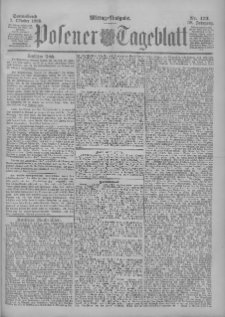Posener Tageblatt 1899.10.07 Jg.38 Nr473