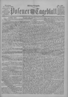 Posener Tageblatt 1899.10.10 Jg.38 Nr477