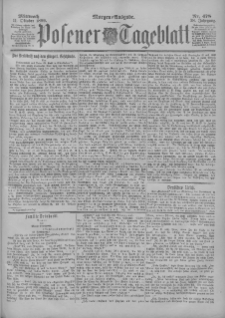 Posener Tageblatt 1899.10.11 Jg.38 Nr478