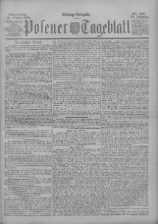 Posener Tageblatt 1899.10.12 Jg.38 Nr481