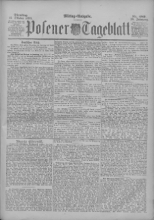 Posener Tageblatt 1899.10.17 Jg.38 Nr489