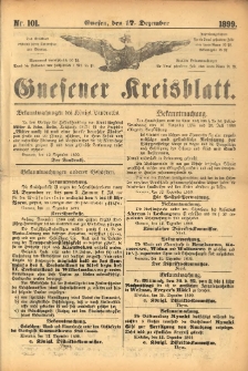 Gnesener Kreisblatt. 1899.12.17 Nr101