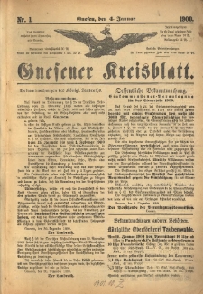 Gnesener Kreisblatt 1900.01.04 Nr1