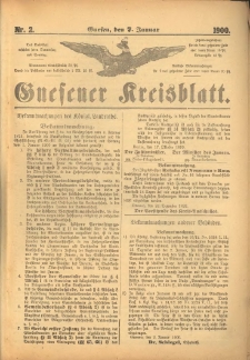 Gnesener Kreisblatt 1900.01.07 Nr2