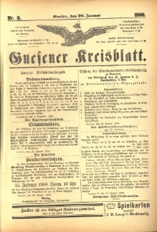 Gnesener Kreisblatt 1900.01.28 Nr8