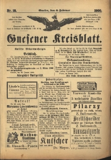 Gnesener Kreisblatt 1900.02.04 Nr10