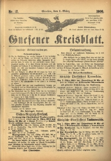 Gnesener Kreisblatt 1900.03.01 Nr17