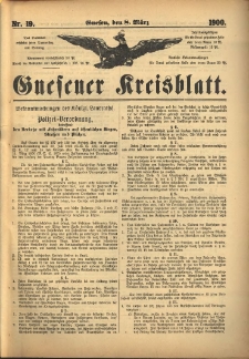 Gnesener Kreisblatt 1900.03.08 Nr19